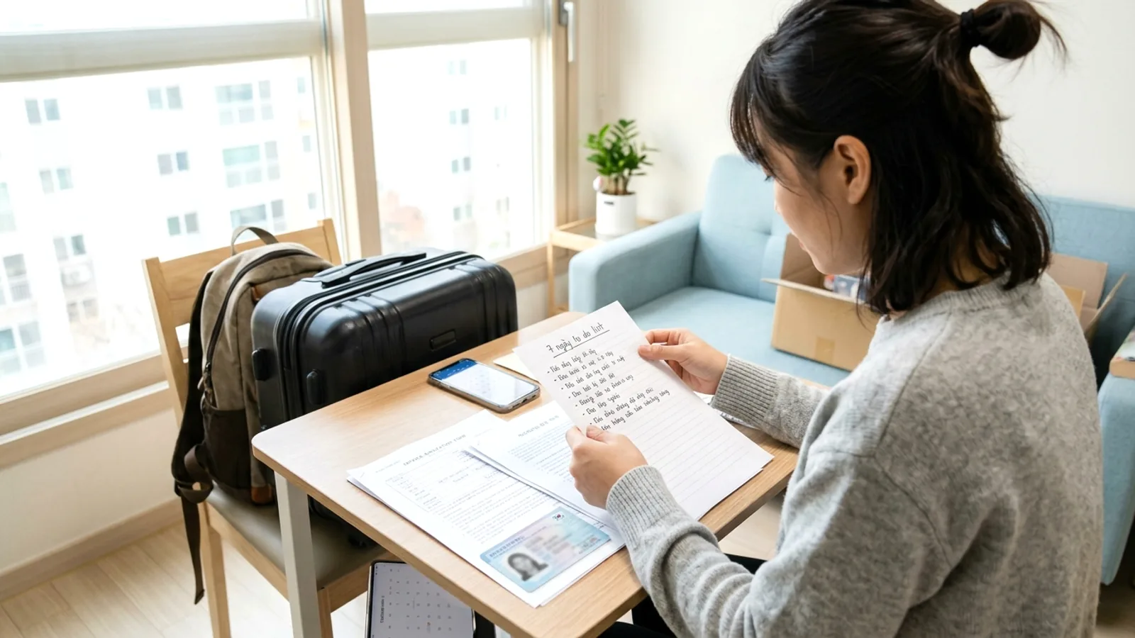 Checklist 7 ngày đầu: chi phí và thủ tục
