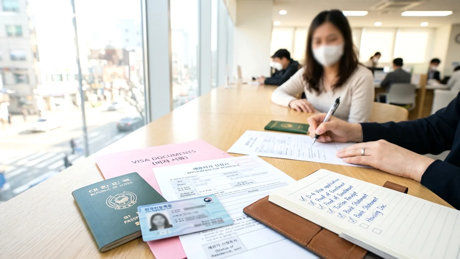 Checklist visa học tiếng D-4 2026