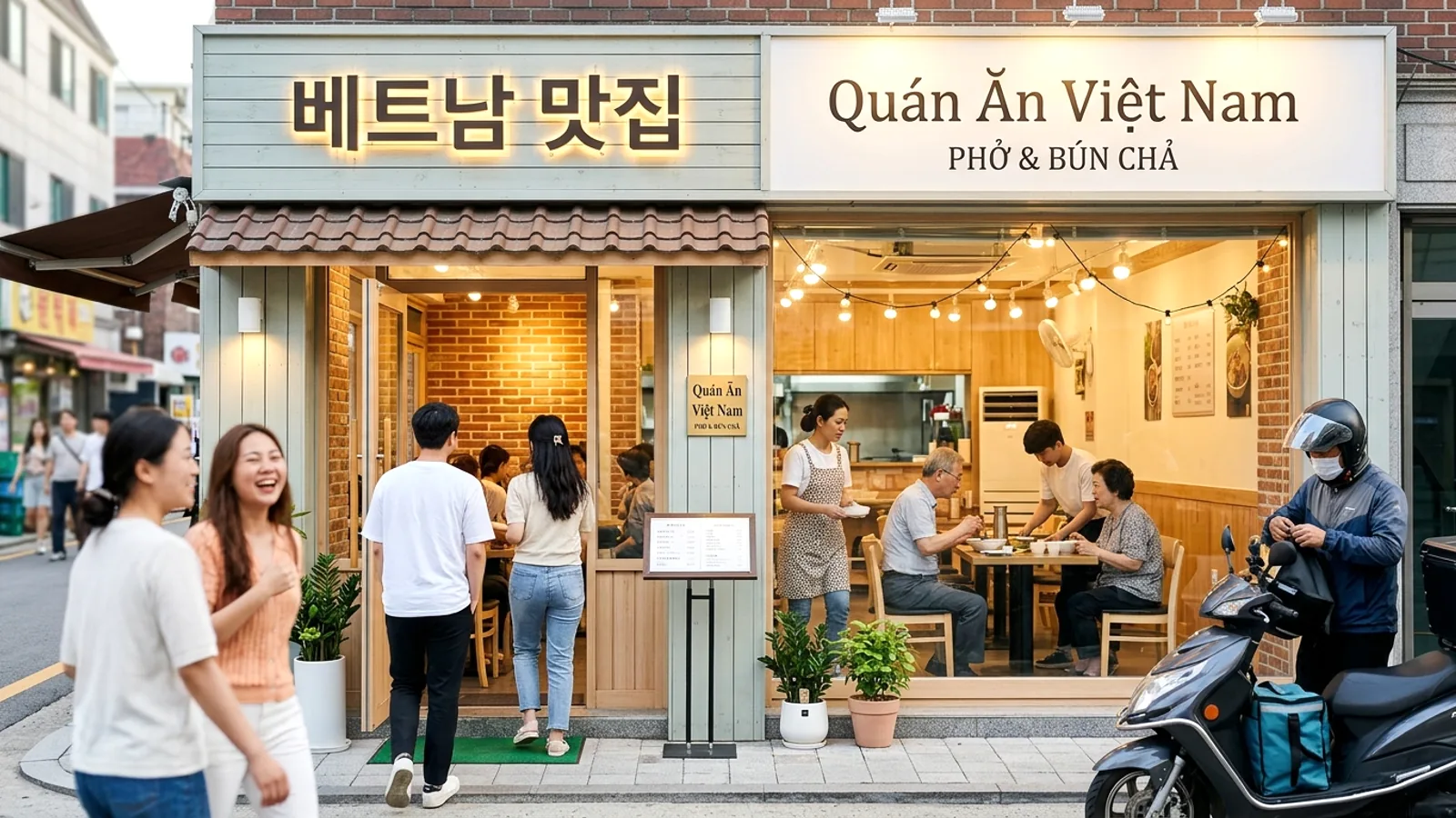 Quán Việt ngon ở Hàn 2026: bản đồ phở, bún chả từ Seoul đến Busan
