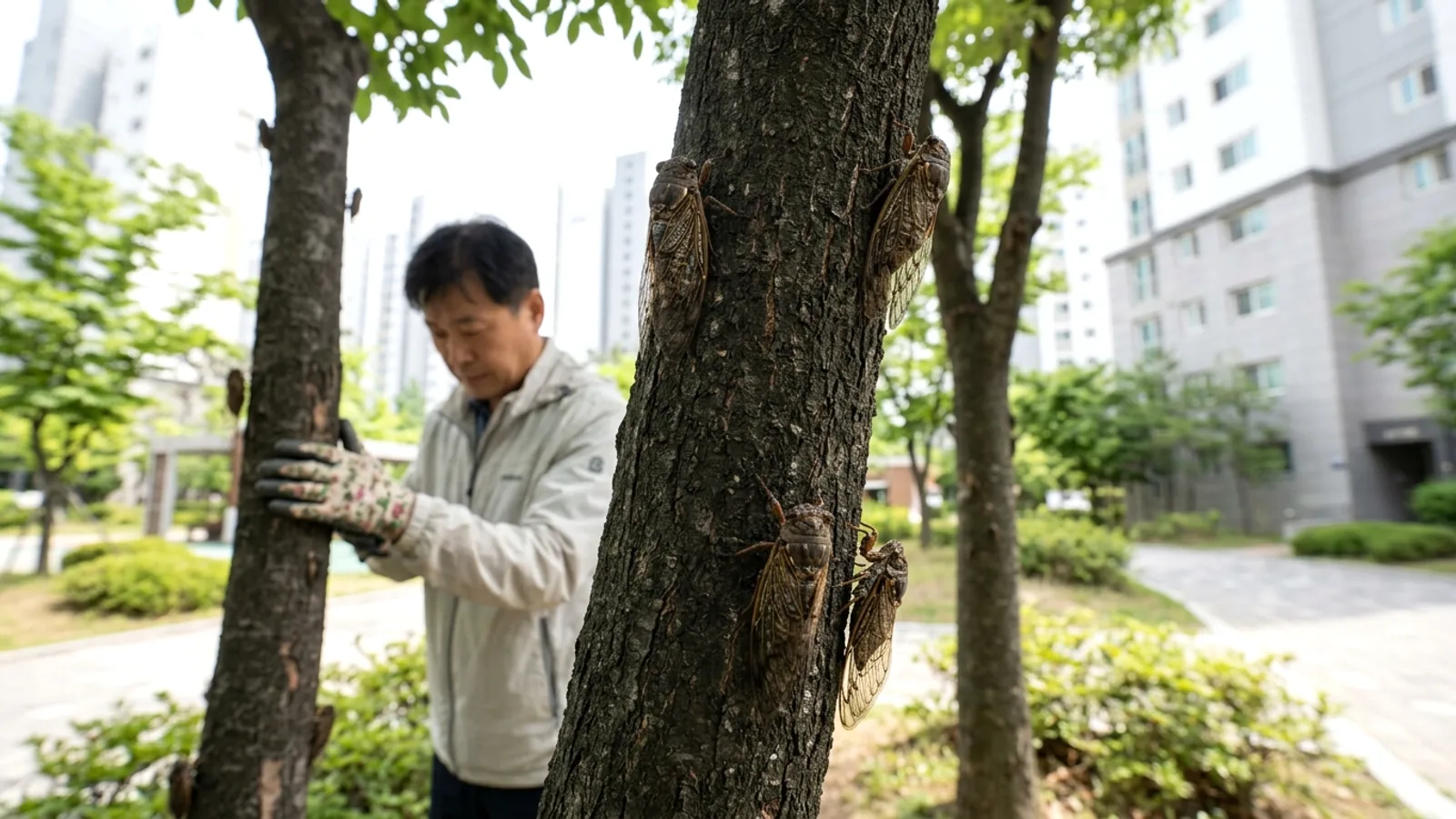 Ve sầu nâu hoành hành tại Seoul và các vùng lân cận: Mối lo ngại mới sau bọ tình yêu